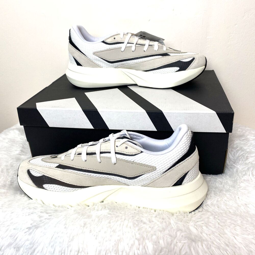 Adidas Lightblaze Men Running Shoes Size 11.5 Beige Sneakers Casual JH6944 Sport